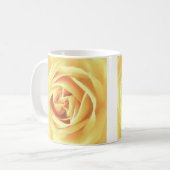 Gele rooddruk koffiemok (Voorkant links)