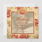  gele roodroodroos op maat kaart (Voorkant)