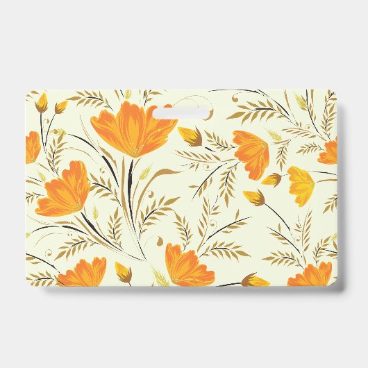 Gele roos badge (Voorzijde)