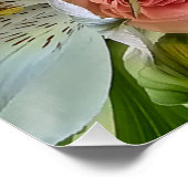 Gele roos bericht perfect poster (Hoek)