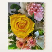 Gele roos bericht planner (Achterkant)