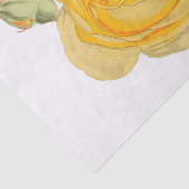 Gele Roos Bloem Bloemig Tissuepapier #1 (Detail)
