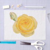 Gele Roos Bloem Bloemig Tissuepapier #1 (Craft)