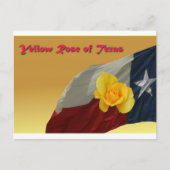 gele roos briefkaart (Voorkant)