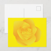 Gele Roos Briefkaart (Voorkant / Achterkant)