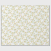 Gele Roos Bruiloft Cadeaupapier (Vlak)