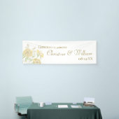 Gele Roos Bruiloft Spandoek (Beurs)