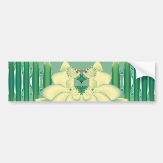 Gele Roos Bumpersticker (Voorkant)