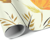 Gele roos cadeaupapier (Rol Hoek)