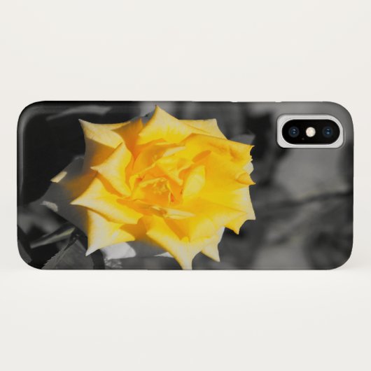 Gele roos Case-Mate iPhone case (Achterkant (horizontaal))