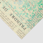  Gele Roos, Dame en Krantenpapier Ontvlechting Tissuepapier (Detail)