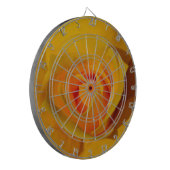 Gele Roos Dartbord (Voorkant Links)