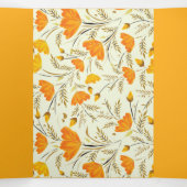 Gele roos drieluik uitnodiging (Binnenkant midden)