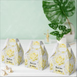 Gele Roos Favor Doos Bedankdoosjes<br><div class="desc">aanpasbare favor doos</div>