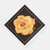 Gele roos, foto uit 2004. servet (Hoek)