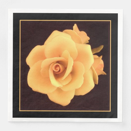 Gele roos, foto uit 2004. servet (Voorkant)