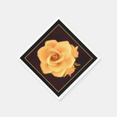 Gele roos, foto uit 2004. servet (Hoek)