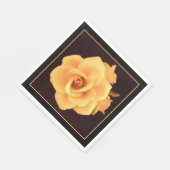 Gele roos, foto uit 2004. servet (Hoek)