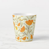 Gele roos latte mok (Voorkant)