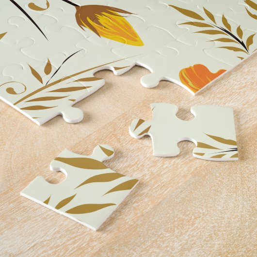 Gele roos legpuzzel (Zijkant)