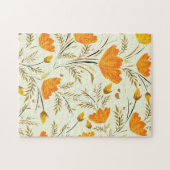 Gele roos legpuzzel (Horizontaal)