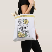 Gele roos | Mizpah | Gepersonaliseerd Tote Bag (Dichtbij)