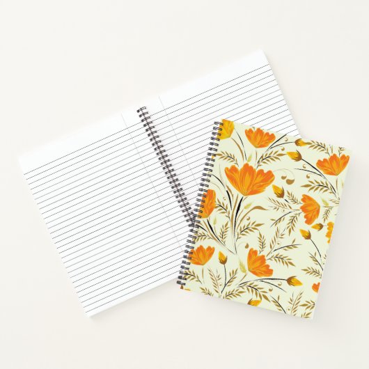 Gele roos notitieboek (Binnen)