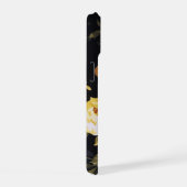 Gele Roos Op Zwart iPhone 15 Case (Rechterkant)