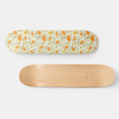 Gele roos persoonlijk skateboard (Horizontaal)