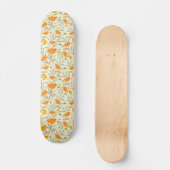 Gele roos persoonlijk skateboard (Voorkant)