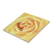 Gele roos print tegeltje (Zijkant)