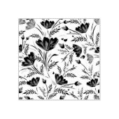 Gele roos rubberstempel (Afrduk)