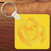 Gele Roos Sleutelhanger (Voorkant)