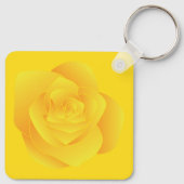 Gele Roos Sleutelhanger (Achterkant)
