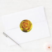 Gele Roos Sticker (Envelop)