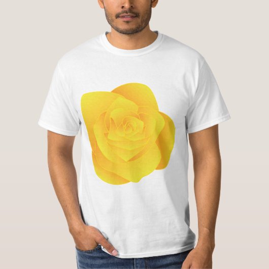 Gele Roos T-shirt (Voorkant)