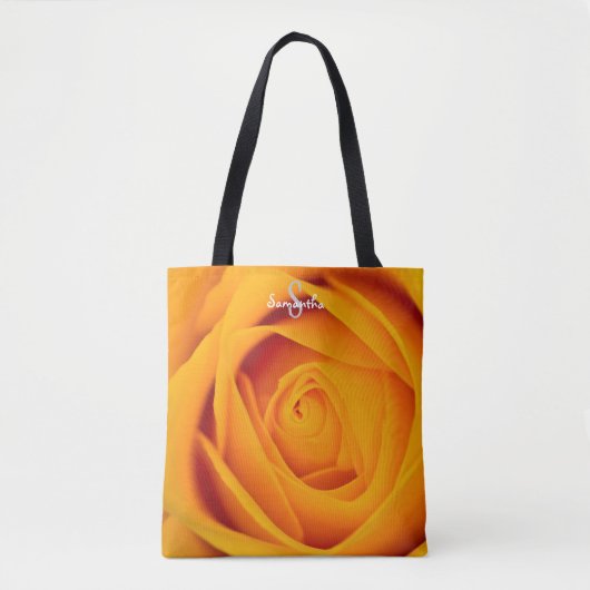 Gele Roos Tote Bag (Voorkant)