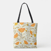 Gele roos tote bag (Achterkant)