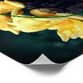 Gele Roos Trio Frame Maak Je Eigen Foto Poster (Hoek)