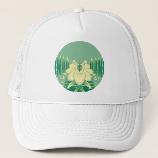 Gele Roos Trucker Pet (Voorkant)