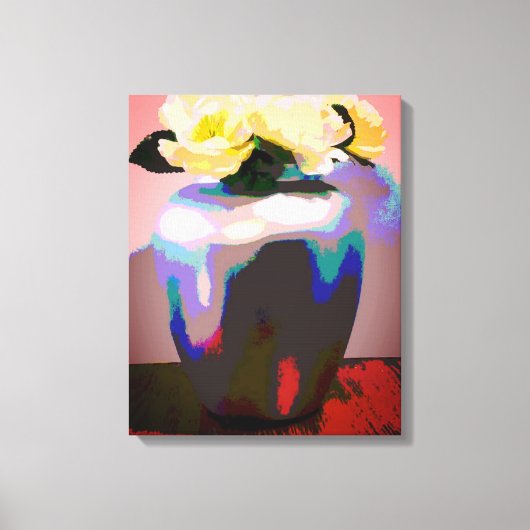 Gele roos van Texas Canvas Afdruk (Voorkant)