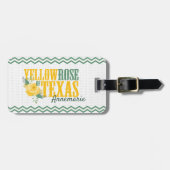 Gele Roos van Texas - Enkele Roos Bagagelabel (Voorkant horizontaal)