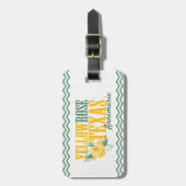 Gele Roos van Texas - Enkele Roos Bagagelabel (Voorkant verticaal)