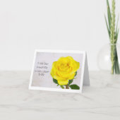 Gele Roos viert je als een Zus Kaart (Voorkant)