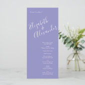 Gele Roos Weddenschap met Periwinkle Menu (Staand voorkant)