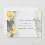 Gele Roos Weddenschap Sparen de Datum Save The Date (Achterkant)