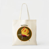 Gele Roosknop Bloem Persoonlijk Tote Bag (Voorkant)