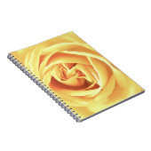 Gele roosprint notitieboek (Rechterzijde)