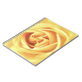 Gele roosprint notitieboek (Linkerzijde)