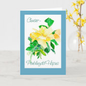 Gele Rose Birthday Kaart, zuster Welsh Greeting Kaart (Gele Bloem)